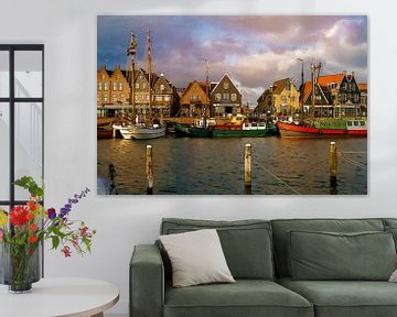 Effet de peinture sur la photo Volendam sur Alice Berkien-van Mil