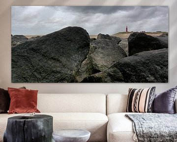 Panorama stones bij the lighthouse sur Ronald Timmer