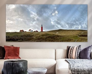 Landschap Vuurtoren op Texel van Ronald Timmer