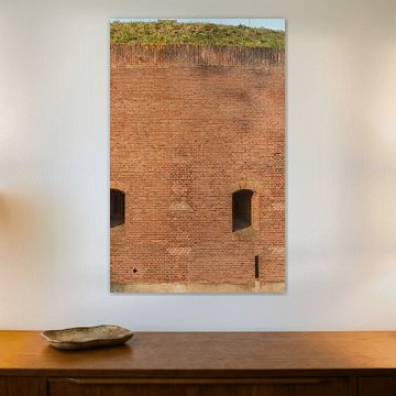 Großes stehendes Panorama des Detailturms Fort am Ossenmarkt in Weesp, Niederlande