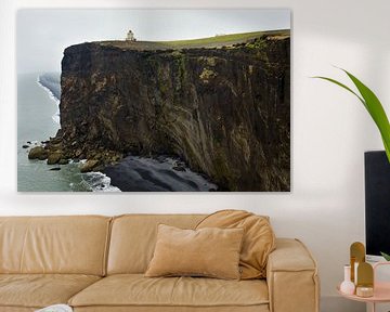 Dyrholaey cliffs van Eriks Photoshop by Erik Heuver