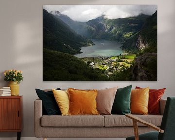 Geirangerfjord Norway by Eriks Photoshop by Erik Heuver