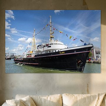 Elbe remorqueur restauré (1959) à Maassluis