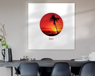 Graphic Art LOVE | Sunset by Melanie Viola