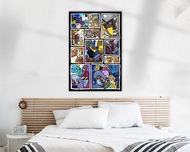 Example of the artwork in a room