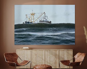  Fischerboot in der Nähe von Texel von Ronald Timmer