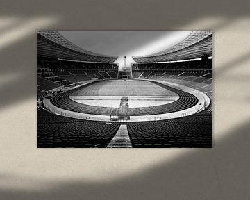 Olympiastadion Berlin schwarzweiß (4) von WWC Fine Art Photography