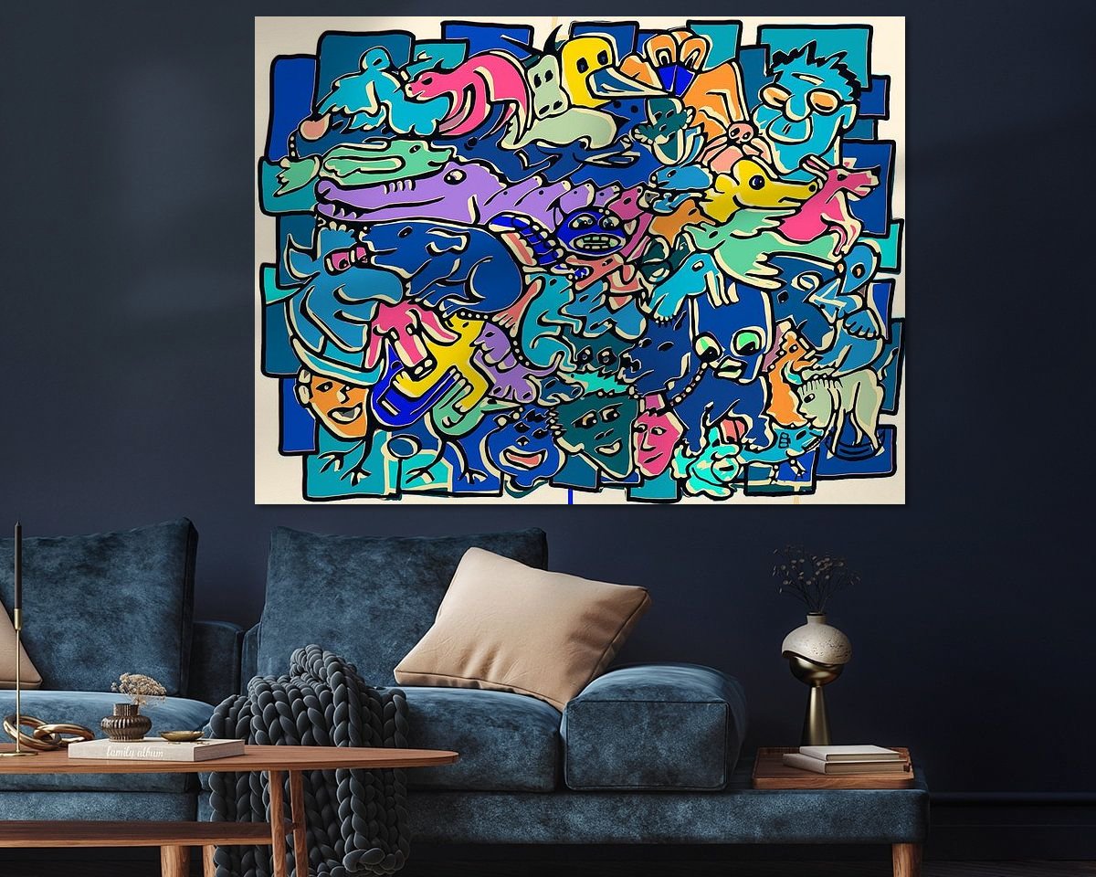 Example of the artwork in a room