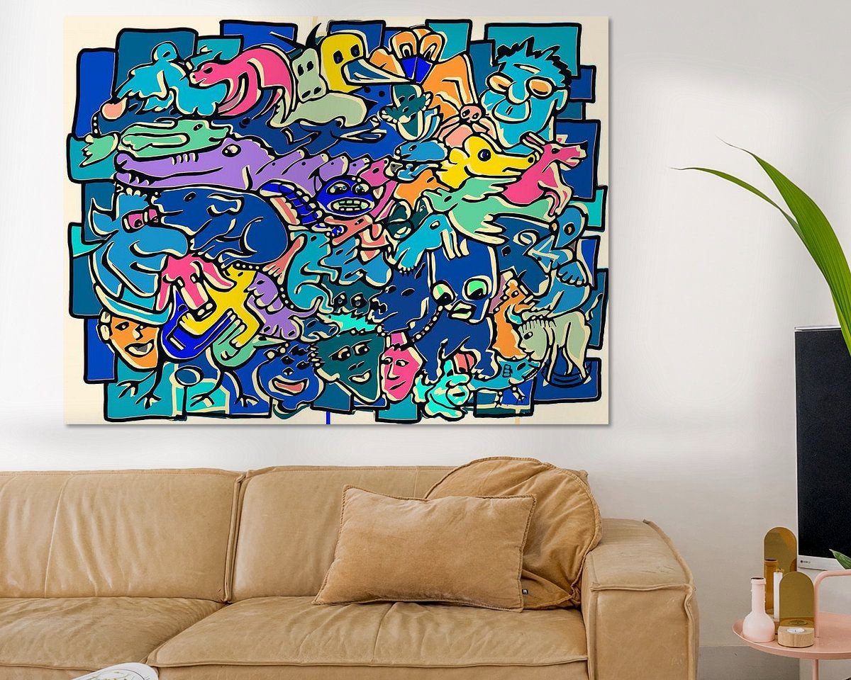 Example of the artwork in a room