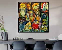 Example of the artwork in a room