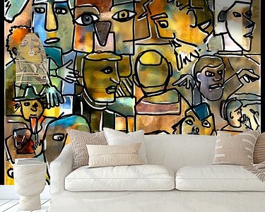Example of the artwork in a room