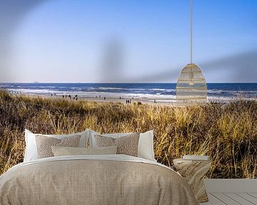 Kijkduin beach from the dunes by RB-Photography