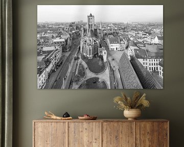 Het uitzicht over Gent met de Sint-Niklaaskerk van MS Fotografie | Marc van der Stelt