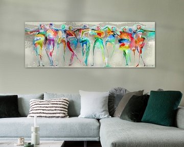 All Happy Connected People  von Atelier Paint-Ing