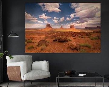 Cloudy Monument Valley by Edwin Mooijaart