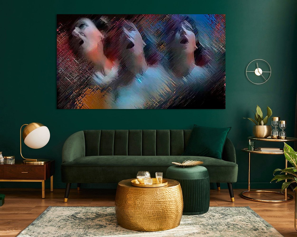 Example of the artwork in a room