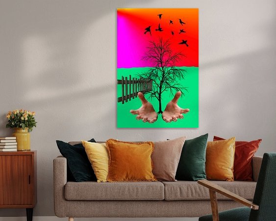 Example of the artwork in a room