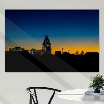 Ligne d'horizon du Zuidas d'Amsterdam.