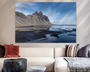 De berg Vestrahorn aan de zuidkust van IJsland van eusphotography