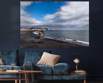 Het zwarte strand van Vik (IJsland)