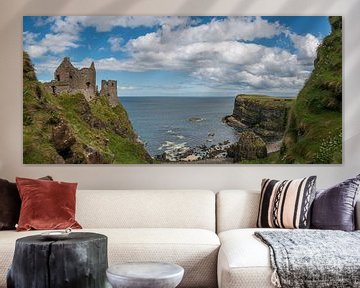 Dunluce kasteel in Noord Ierland