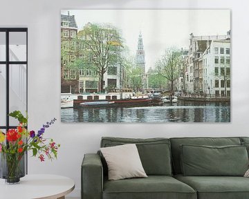 Schilderij: Amster-Groenburgwal, Amsterdam van Igor Shterenberg