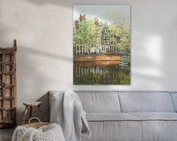 Schilderij: Brouwersgracht, Amsterdam