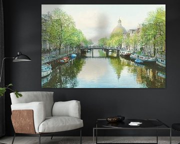 Schilderij: Amsterdam, Singel van Igor Shterenberg