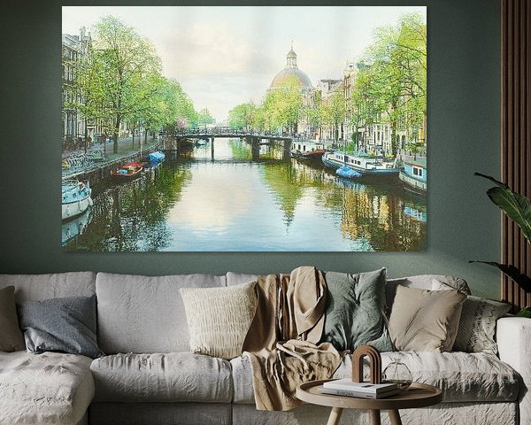 Schilderij: Amsterdam, Singel