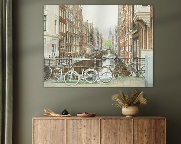 Schilderij: Amsterdam, Oudezijds Kolk van Igor Shterenberg