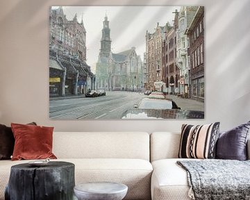 Peinture : Amsterdam, Raadhuisstraat-Westerkerk sur Igor Shterenberg