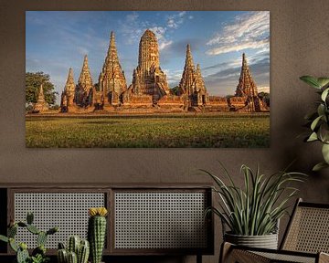 Tempel in Ayutthaya Thailand van Edwin Mooijaart