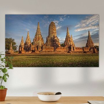 Temple in Ayutthaya Thailand by Edwin Mooijaart