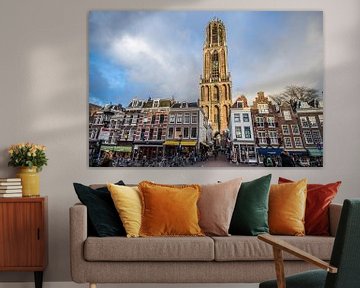 Belle lumière sur la tour du Dom à Utrecht sur De Utrechtse Internet Courant (DUIC)