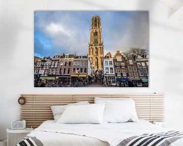 Prachtig licht op de Domtoren in Utrecht