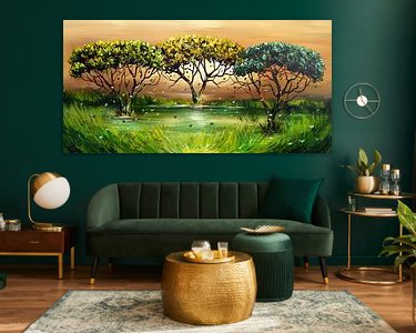 Example of the artwork in a room