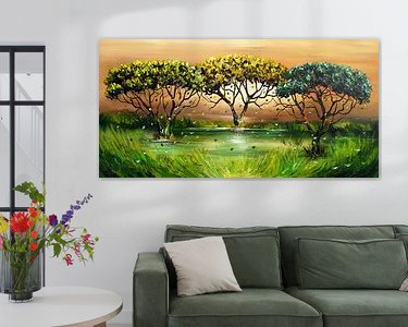 Example of the artwork in a room