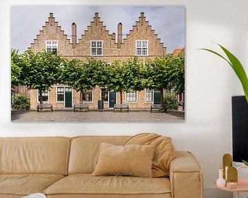 Typisch Hollandse huisjes van Adri Vollenhouw