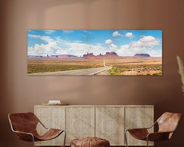 Monument Valley (panorama) van Frenk Volt