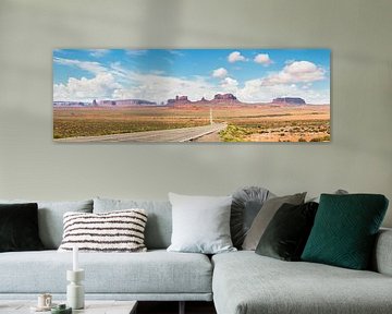 Monument Valley (panorama) van Frenk Volt