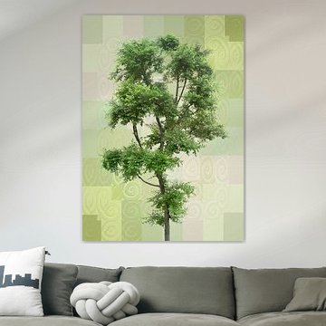 Retro - grün - Baum