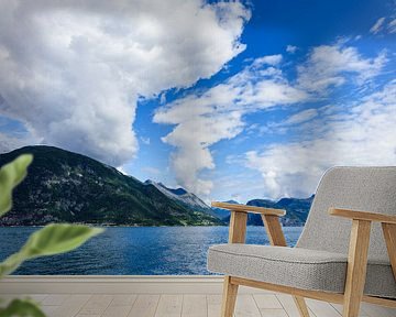 View to the Storfjord in Norway van Rico Ködder