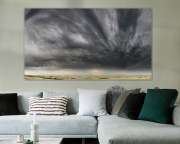 Storm coming on the Dutch coast by Paul Wendels