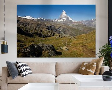 De Matterhorn in het prachtige Zwitserse gebergte