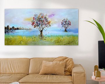 Sream Nature van Gena Theheartofart