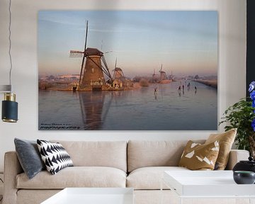 Windmills Kinderdijk by R Driessen