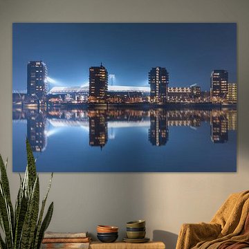 Das Feijenoord-Stadion in Rotterdam im Spiegelbild von MS Fotografie | Marc van der Stelt