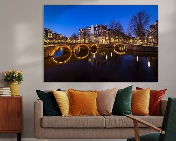 The blue hour of Amsterdam van Oscar Beins