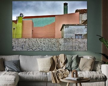 Colorful Buildings Grey Surrounding by Jan Brons