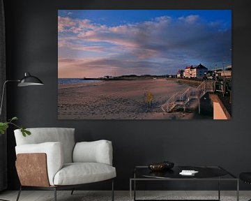 Voetsporen op het strand van Vlissingen van Kvinne Fotografie